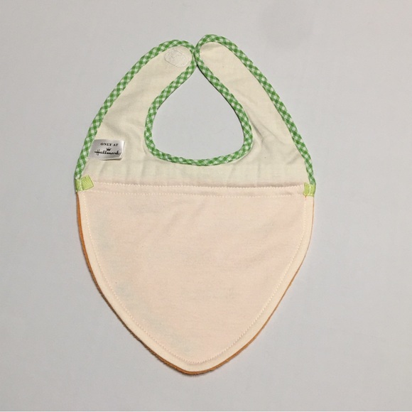 Hallmark Carrot Baby Bib - Picture 3 of 8